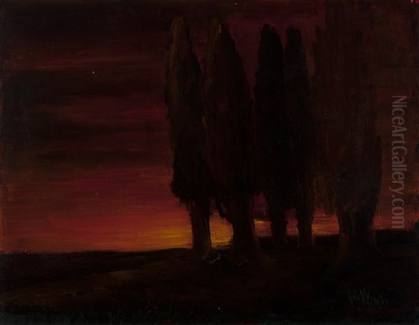 Landscape With Poplars - view 1