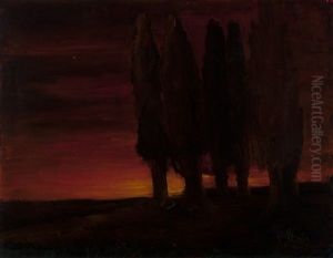 Landscape With Poplars