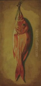 Nature Morte - Redfish by Louis Adolph Winterhalder