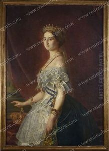 Portrait De L"imperatrice Eugenie Des Francais (1826-1920) by Franz Xavier Winterhalter