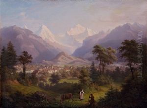 Unterseen Mit Sicht Auf Die Jungfrau Unterseen Mit Sicht Auf Die Jungfrau