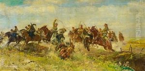 Reiterschlacht by Leonard Winterowski