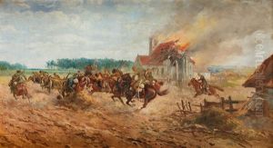 Scena Z Wojny Polsko - Bolszewickiej by Leonard Winterowski