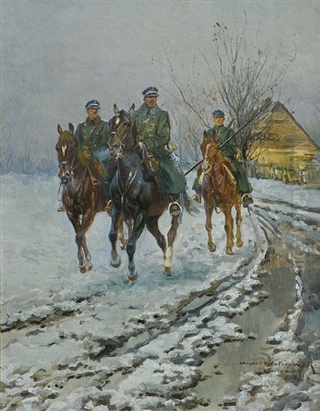 Polish Uhlans Patrol - view 1