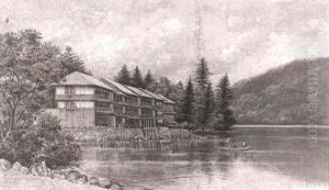View Of Lake Chuzenji-ko by Charles Wirgman Jr.