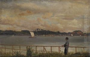 View Of Kanagawa, Japan by Charles Wirgman Sr.