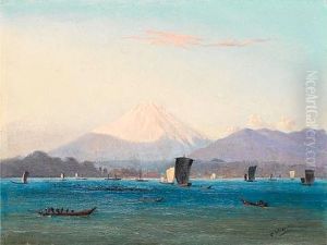 Mount Fuji, Japan by Charles Wirgman Sr.