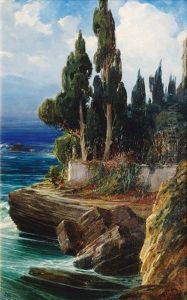 Mediterranean Coastal Landscape by Albertus (Johannes A.) Wirth