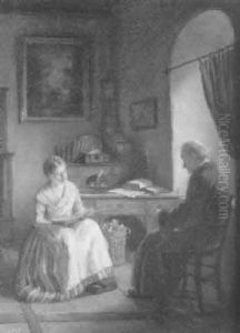 Stubeninterieur by Anna Maria Wirth