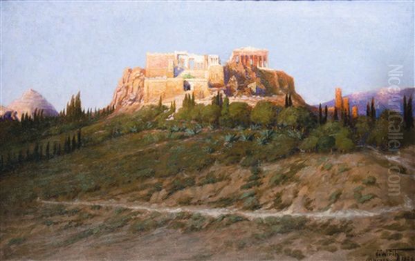 Blick Auf Die Akropolis In Athen - view 1