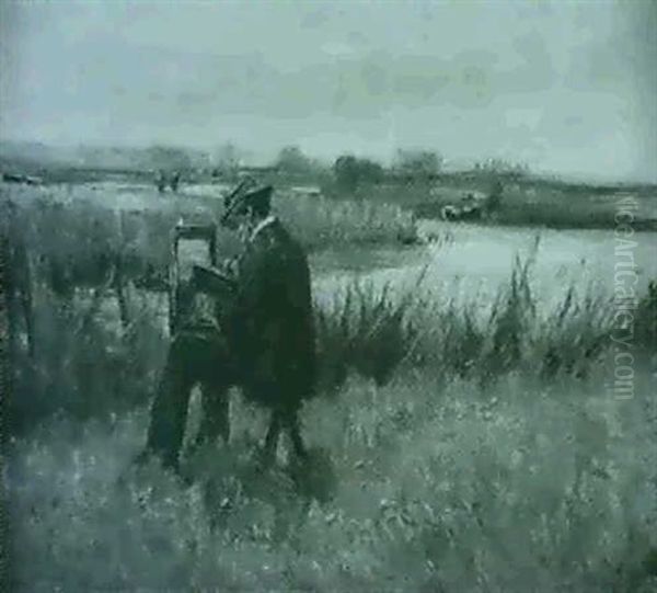 Sketching By A River Bank - view 1