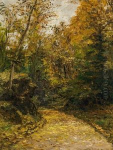 Autumn Forest, "weg Zum Park Des Erzherzog Josef In Alcsut" by Olga Wisinger-Florian
