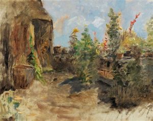 Farmhouse Garden by Olga Wisinger-Florian