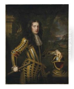 Portrait Of William Ii, Three-quarter Length, In Armor by Willem Wissing