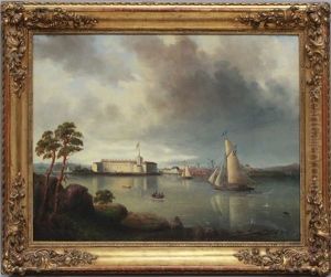 Blick Auf Die Vaxholm-festung In Den Scharengarten Von Stockholm