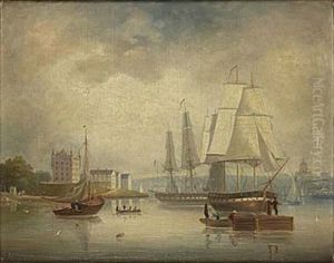Stockholmsmotiv Fran Strommen by Alfred Wistroem