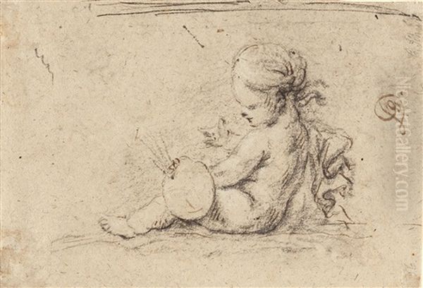Himmelfahrt Mariens, Verso Allegorie Der Malerei - view 1
