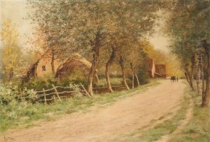 Chemin A Lint En Brabant by Prosper Joseph Pierre de Wit