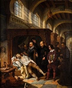 La Muerte De Murillo by Petrus Josephus (Pierre Joseph) Witdoeck