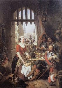 Hallebardier Attable by Petrus Josephus (Pierre Joseph) Witdoeck