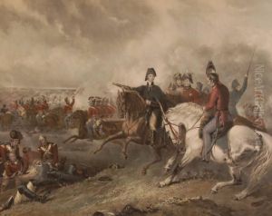 Wellington At Waterloo by Frederick Bromley