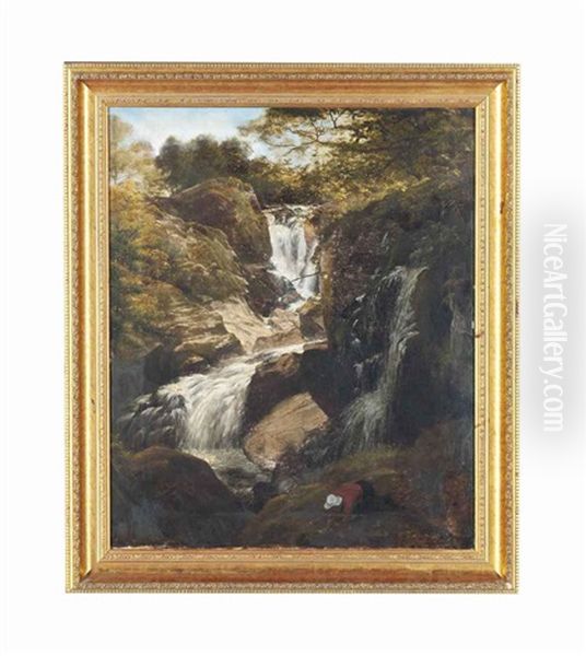 A Cascading Waterfall - view 1