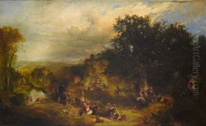A Game Of Cricket by William Frederick Witherington