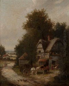 At The Village Inn Near Worcester by William Frederick Witherington