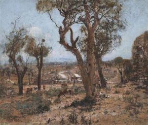 Landscape, Box Hill, Victoria by Walter Withers