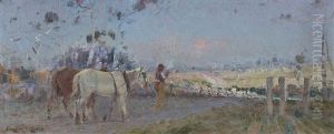 Plough Horses by Walter Withers