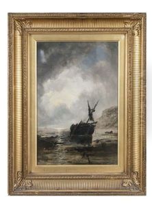 Fishing Boats Moored At Dawn And Dusk, A Pair by R. Witherspoon