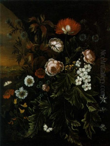 Blumen In Einer Waldlandschaft - view 1