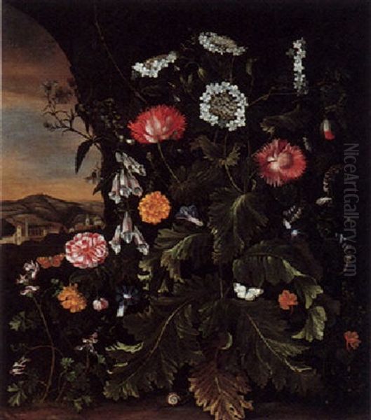 A Forest Floor Still Life With Various Flowers - view 1