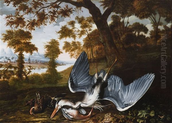 Paysage Avec Nature Morte De Chasse - view 1