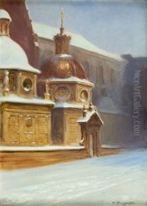 Wawel Cathedral And Sigismond Chapel by Stanislaw Ignacy Witkiewicz (Witkacy)