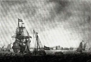 Shipping Off The Coast by Heerman Witmont