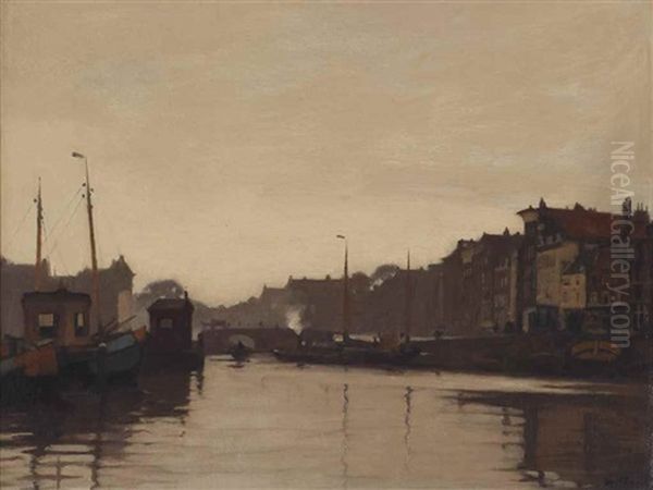A View Of The Waalseilandsgracht And The Kraansluis, Amsterdam - view 1