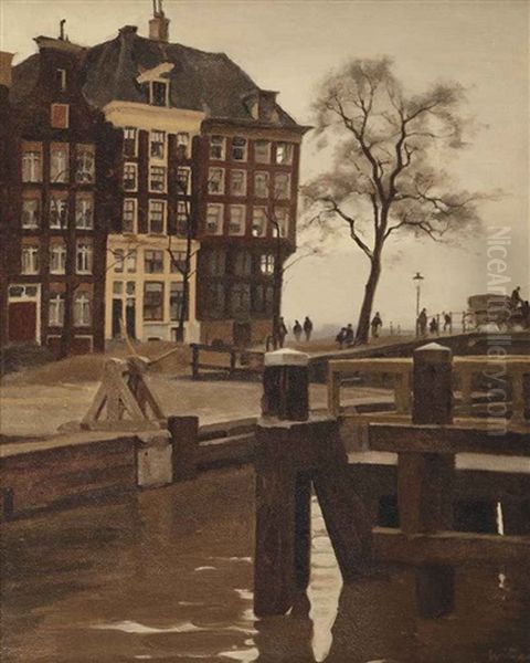 S-gravenhekje; The Kalkmarkt Seen From S-gravenhekje Near The Prins Hendrikkade, Amsterdam - view 1