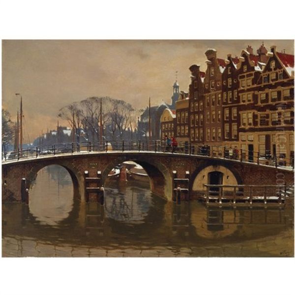 A Wintry View Of The Brouwersgracht, Amsterdam - view 1
