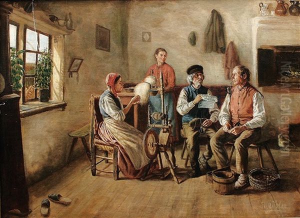 Bauernfamilie In Der Stube (+ Sieg Bei Ortelsburg; 2 Works) - view 1
