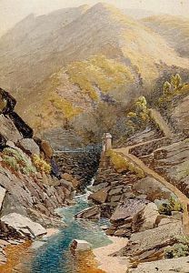 Scottish Suspension Bridge by Valentin Walter Bromley