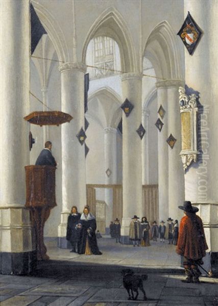 Kircheninterieur Mit Hochzeitszeremonie - view 1