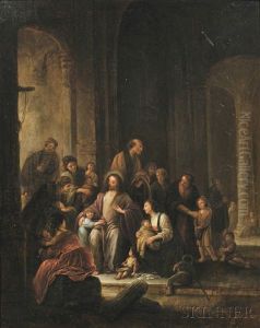 Christ Receiving The Children by Pieter de Witte