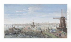 A View Of Hoorn by (circle of) Wittel, Gaspar van (Vanvitelli)