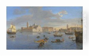 The Island Of San Giorgio Maggiore, Venice, Viewed From The Bacino
