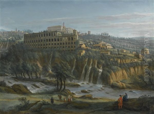 Tivoli, A View Of The Waterfalls And The Villa Of Maecenas - view 1