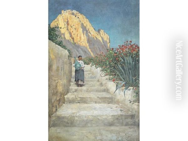 On The Steps, Capri - view 1