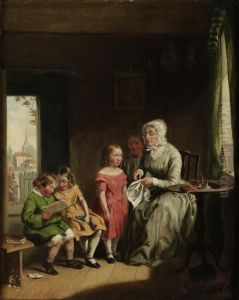 Interior Med Kvinna Och Barn by William Bromley
