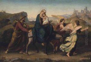 The Flight Into Egypt by Johann Michael Wittmer the Younger