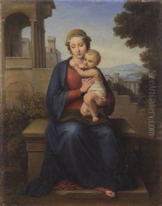 Madonna Mit Kind by Johann Michael Wittmer the Younger